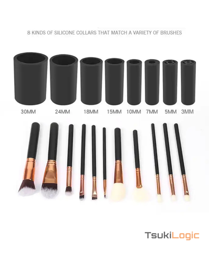 Limpiador Eléctrico de Brochas de Maquillaje 360° (Secado Rápido)